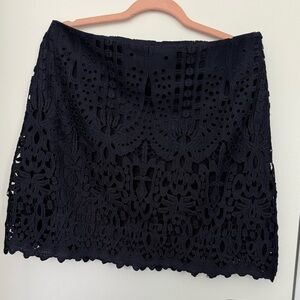 Witchery Knight Blue Lace Mini Skirt